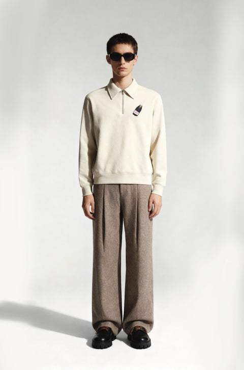 Italian way half zipper sweatshirts