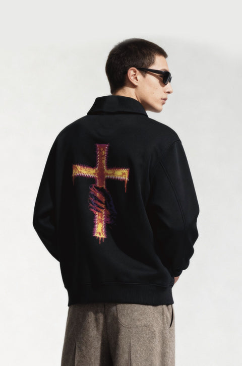 Firecross half zipper sweatshirt