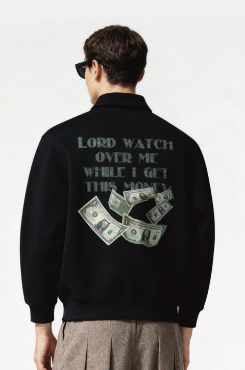 One favour half zipper sweatshirt