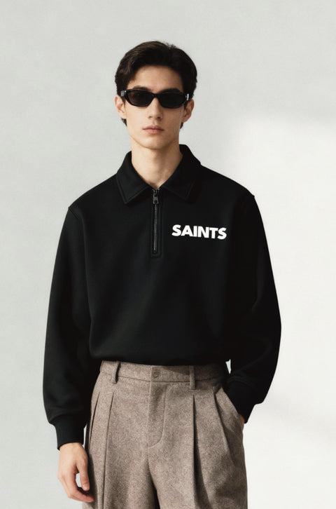 signature half zipper sweatshirt