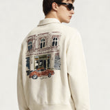 Italian way half zipper sweatshirts