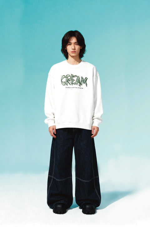 Cream sweatshirt