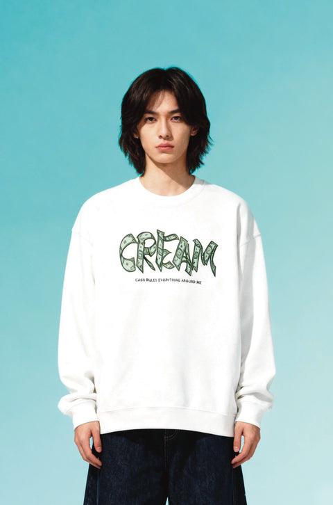 Cream sweatshirt