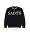 Knitted SAINTS navyblue sweatshirt