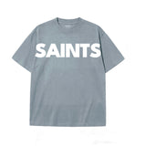 Signature saints grey oversized tshirt