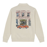 Italian way half zipper sweatshirts