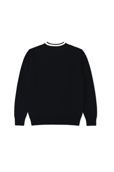 Knitted SAINTS navyblue sweatshirt
