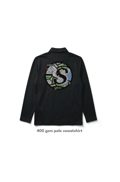 Unknown territory polo sweatshirt