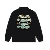 Money power long sleeve polo