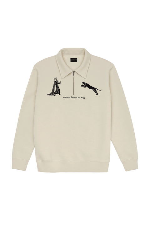 Natural selection half zipper sweatshirt