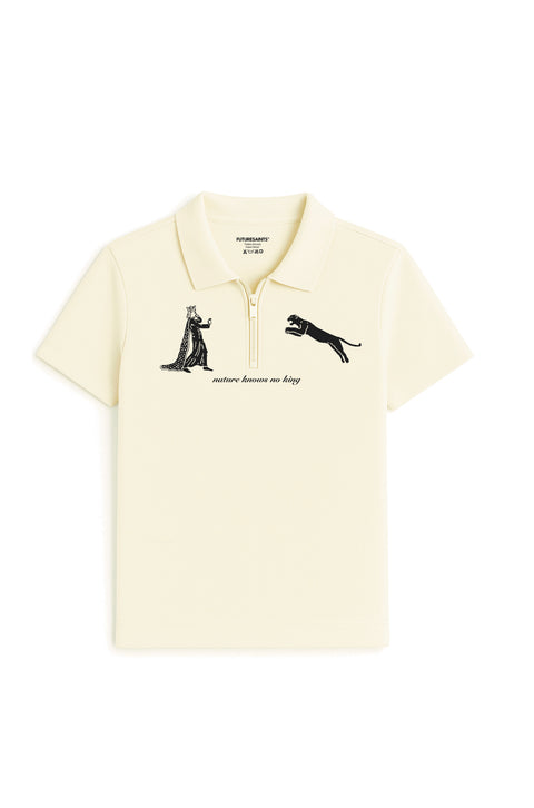 Natural selection zip polo
