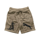 Natural selection unisex beige shorts