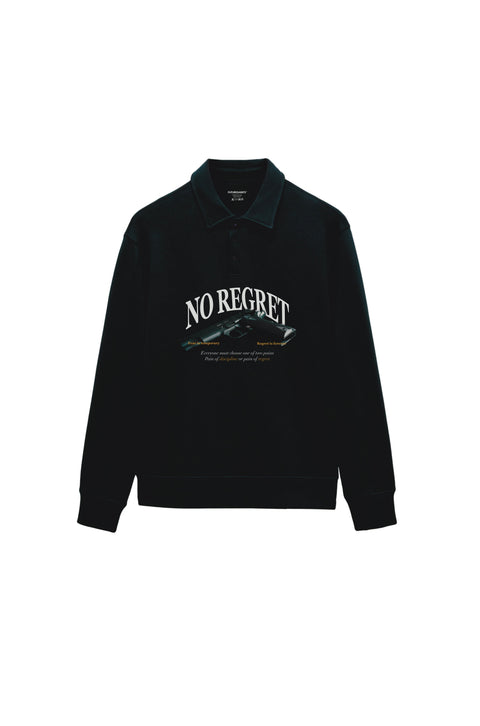 No regrets  long sleeve polo