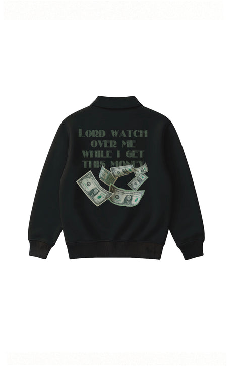 One favour half zipper sweatshirt