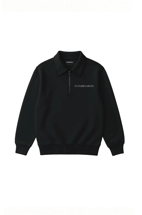 One favour half zipper sweatshirt