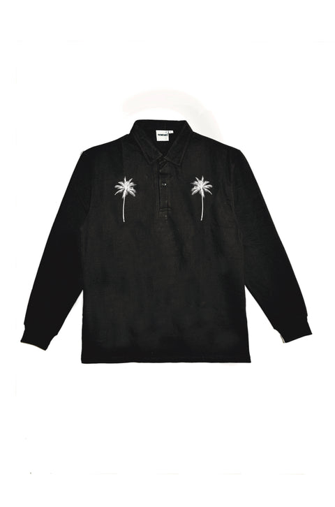 Palm club long sleeve polo