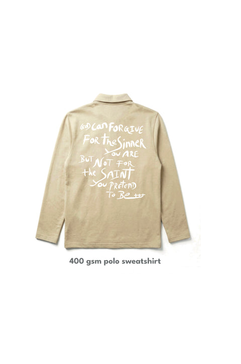 Hard truth polo sweatshirt