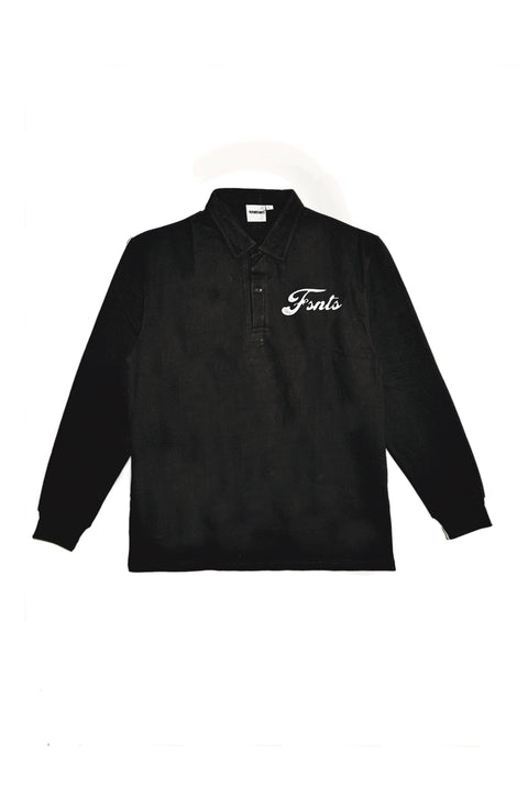Wise quote longsleeve polo