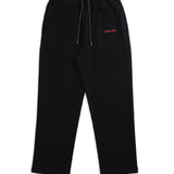 Signature embroidered red sweatpants