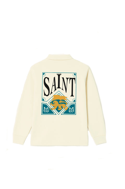 Saints card long sleeve polo