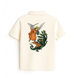 Dragon slayer zip polo