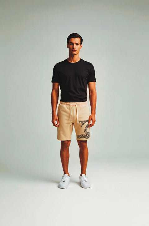 Cobra  unisex beige shorts