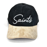 Signature saints dual tone suede cap