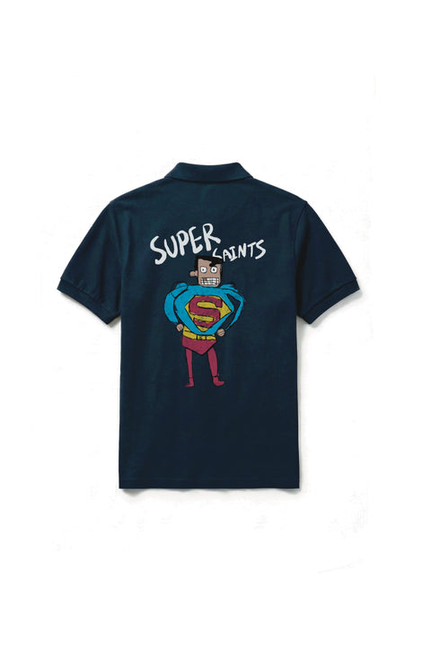 Supersaints navy blue polo