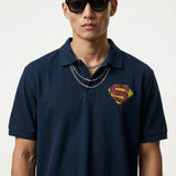 Supersaints navy blue polo