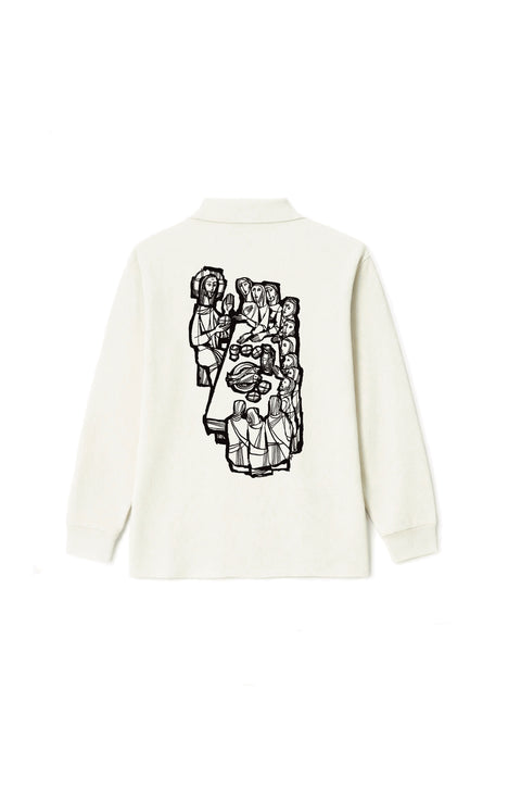 the last supper long sleeve polo