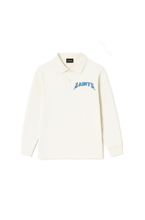 Global saints long sleeve polo