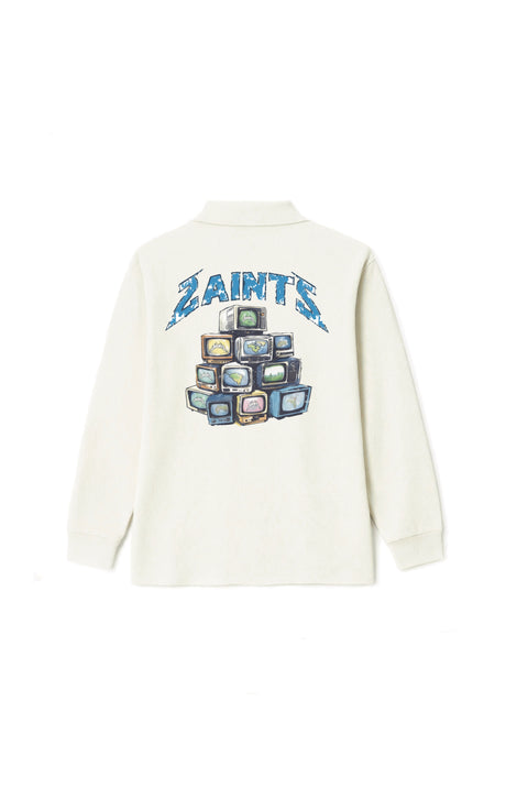 Global saints long sleeve polo