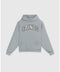 University grey box fit hoodie