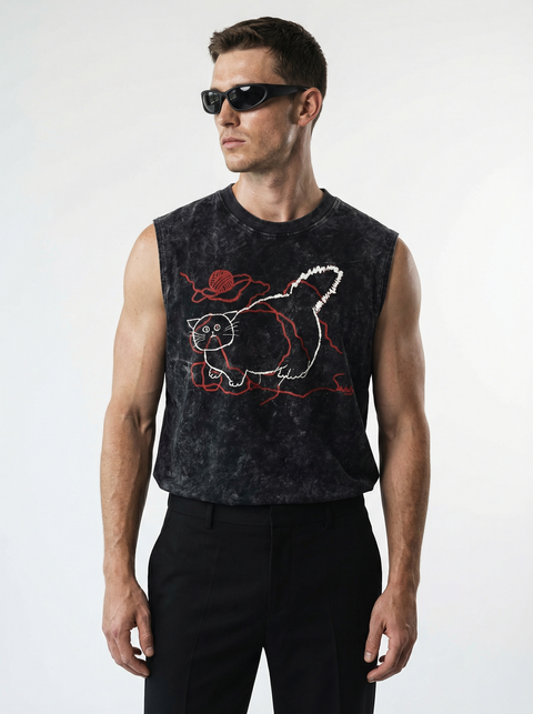 Fat cat tank top