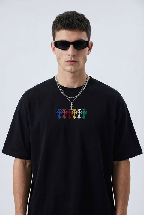 Saints cross oversized tshirts