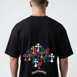 Saints cross oversized tshirts