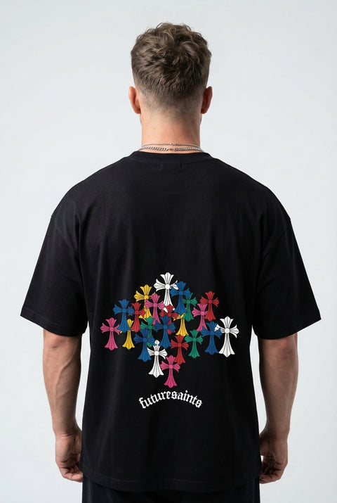 Saints cross oversized tshirts